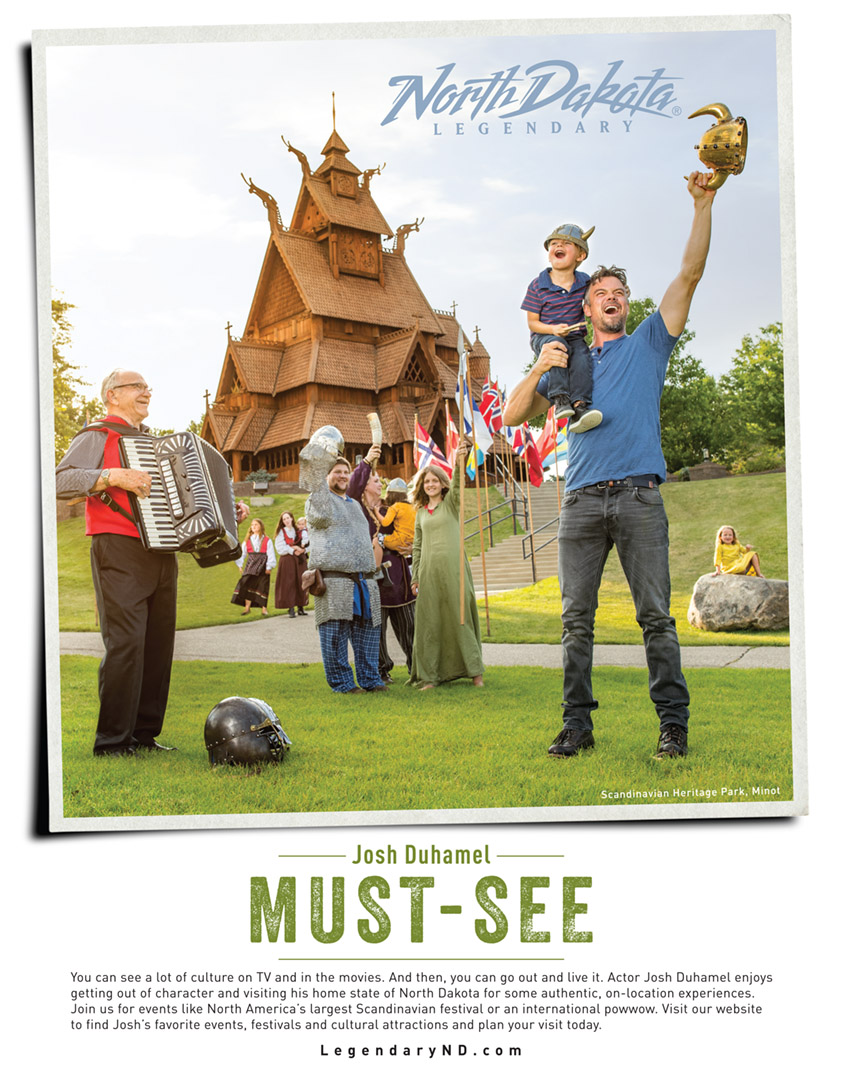 Josh Duhamel And His Son In Minot North Dakota For North Dakota Tourism Ad By Director Tyler Stableford. 