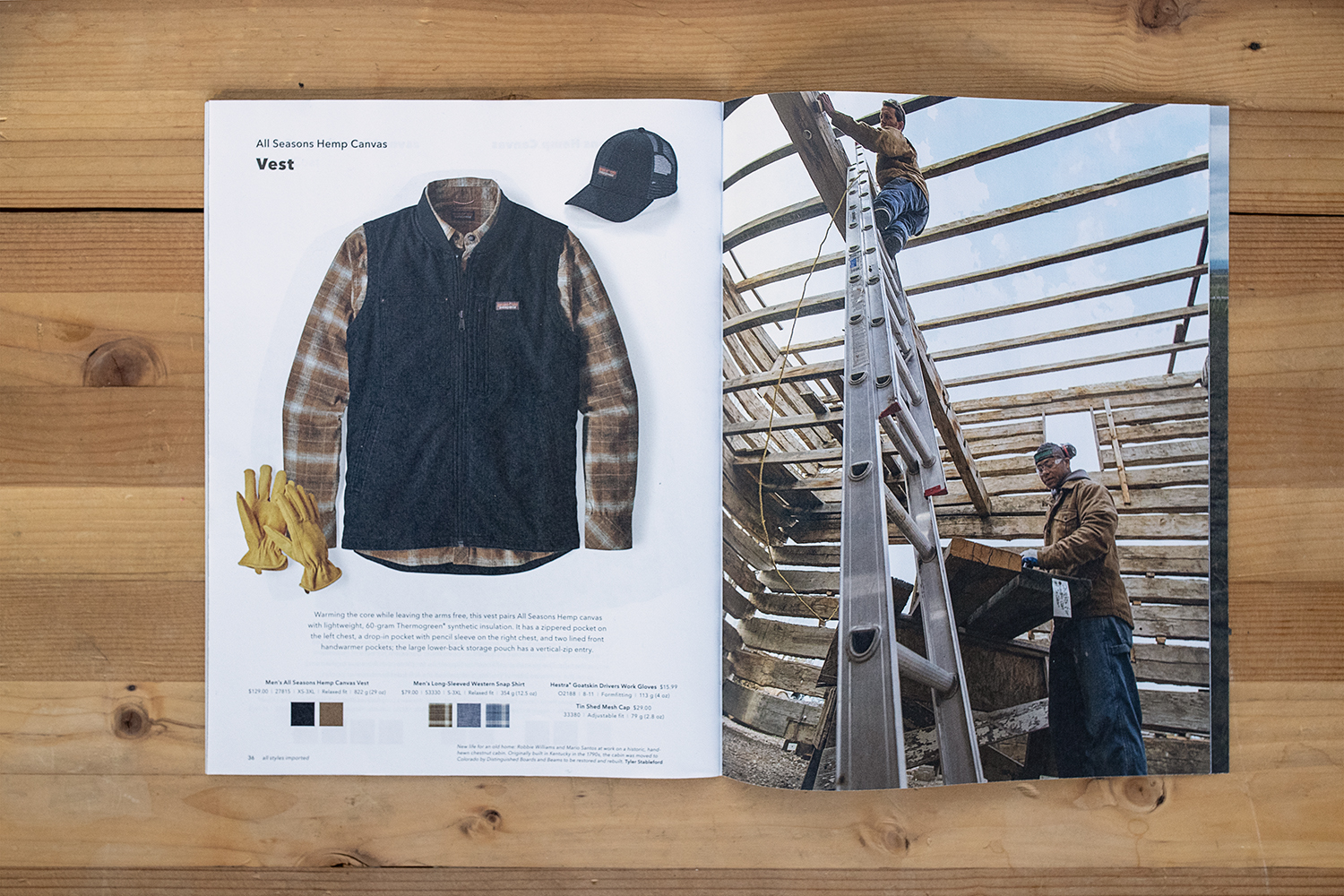 Stableford workwear image in Patagonia catalog