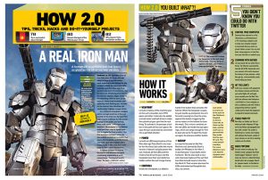 Iron Man Images in Popular Science Magazine