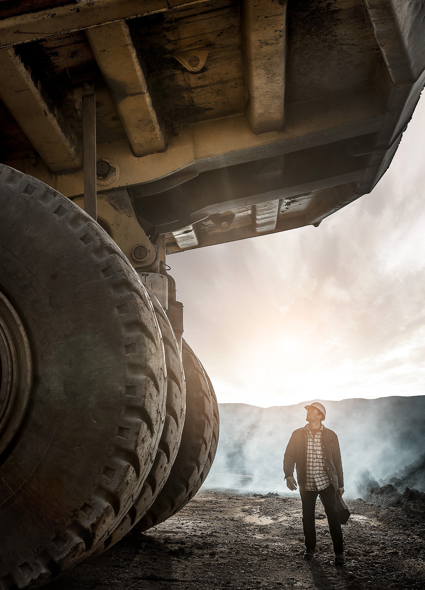Colorado Coal Mine Photo Shoot Features One of the World's Biggest Dump Trucks. Top Photographer, Tyler Stableford, Shot these Images Near Somerset, CO.