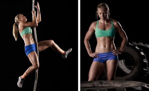 Rope climbing and tire flipping are only a few of the sports of cross-fit athletes. This photograph is a series of extreme athletes by director and photographer Tyler Stableford.