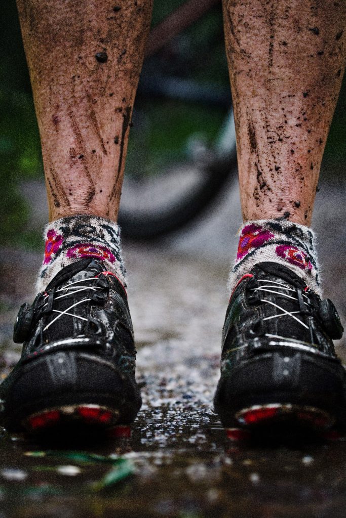 Sometimes, Shooting Adventure Athletes Can be A Little Messy. Tyler Stableford Snapped this Pic after Miles of Trail Running in the Mud.