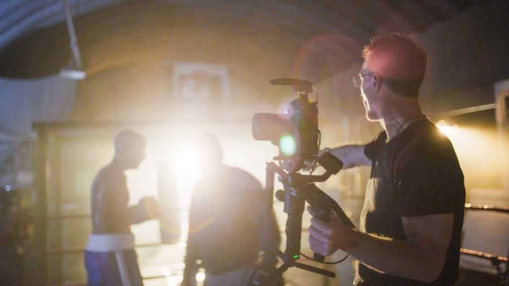 Tyler directs a SanDisk commercial shoot